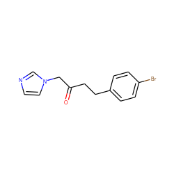 O=C(CCc1ccc(Br)cc1)Cn1ccnc1 ZINC000028647975