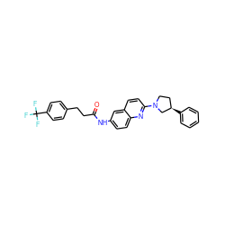 O=C(CCc1ccc(C(F)(F)F)cc1)Nc1ccc2nc(N3CC[C@@H](c4ccccc4)C3)ccc2c1 ZINC000036351851