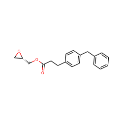 O=C(CCc1ccc(Cc2ccccc2)cc1)OC[C@@H]1CO1 ZINC000084617590