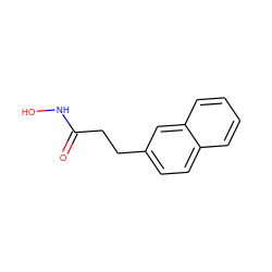 O=C(CCc1ccc2ccccc2c1)NO ZINC000027652107