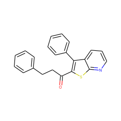 O=C(CCc1ccccc1)c1sc2ncccc2c1-c1ccccc1 ZINC000201320404