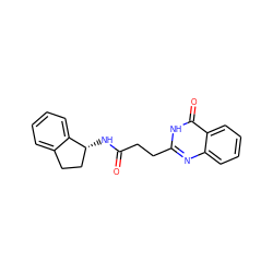 O=C(CCc1nc2ccccc2c(=O)[nH]1)N[C@@H]1CCc2ccccc21 ZINC000032843533