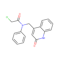 O=C(CCl)N(Cc1cc(=O)[nH]c2ccccc12)c1ccccc1 ZINC000009159904