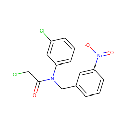 O=C(CCl)N(Cc1cccc([N+](=O)[O-])c1)c1cccc(Cl)c1 ZINC000000303568