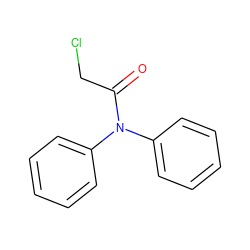 O=C(CCl)N(c1ccccc1)c1ccccc1 ZINC000000873860