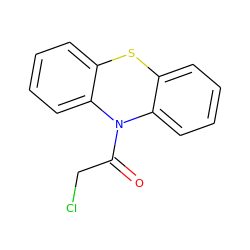 O=C(CCl)N1c2ccccc2Sc2ccccc21 ZINC000000507778