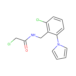 O=C(CCl)NCc1c(Cl)cccc1-n1cccc1 ZINC000004054840