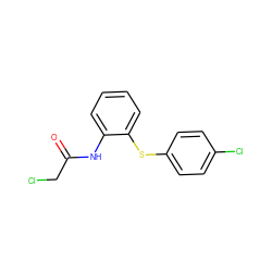 O=C(CCl)Nc1ccccc1Sc1ccc(Cl)cc1 ZINC000003268242