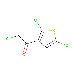 O=C(CCl)c1cc(Cl)sc1Cl ZINC000000047334