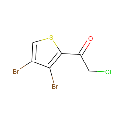 O=C(CCl)c1scc(Br)c1Br ZINC000003884176