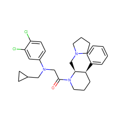 O=C(CN(CC1CC1)c1ccc(Cl)c(Cl)c1)N1CCC[C@H](c2ccccc2)[C@@H]1CN1CCCC1 ZINC000029042598