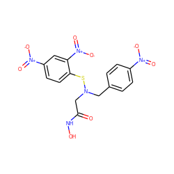 O=C(CN(Cc1ccc([N+](=O)[O-])cc1)Sc1ccc([N+](=O)[O-])cc1[N+](=O)[O-])NO ZINC000034801796