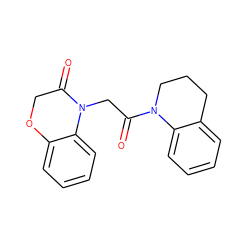 O=C(CN1C(=O)COc2ccccc21)N1CCCc2ccccc21 ZINC000001361589