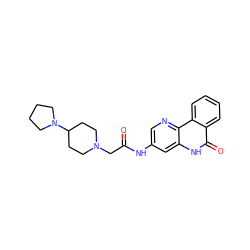 O=C(CN1CCC(N2CCCC2)CC1)Nc1cnc2c(c1)[nH]c(=O)c1ccccc12 ZINC000013524037