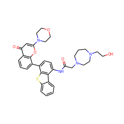 O=C(CN1CCCN(CCO)CC1)Nc1ccc(-c2cccc3c(=O)cc(N4CCOCC4)oc23)c2sc3ccccc3c12 ZINC000101696226