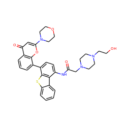 O=C(CN1CCN(CCO)CC1)Nc1ccc(-c2cccc3c(=O)cc(N4CCOCC4)oc23)c2sc3ccccc3c12 ZINC000101696547