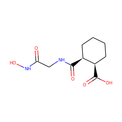 O=C(CNC(=O)[C@H]1CCCC[C@H]1C(=O)O)NO ZINC000013826125