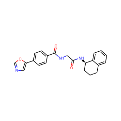 O=C(CNC(=O)c1ccc(-c2cnco2)cc1)N[C@@H]1CCCc2ccccc21 ZINC000148871365