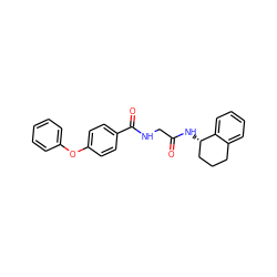 O=C(CNC(=O)c1ccc(Oc2ccccc2)cc1)N[C@H]1CCCc2ccccc21 ZINC000003418215