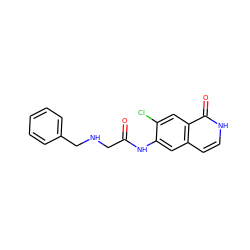 O=C(CNCc1ccccc1)Nc1cc2cc[nH]c(=O)c2cc1Cl ZINC000049035643