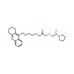 O=C(CO/N=[N+](\[O-])N1CCCC1)NCCCCNc1c2c(nc3ccccc13)CCCC2 ZINC000029151259