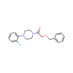 O=C(COCc1ccccc1)N1CCN(c2ccccc2Cl)CC1 ZINC000064559525