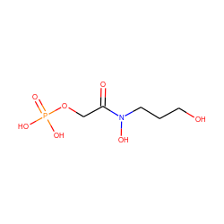 O=C(COP(=O)(O)O)N(O)CCCO ZINC000064437140