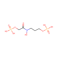 O=C(COP(=O)(O)O)N(O)CCCOP(=O)(O)O ZINC000058638417