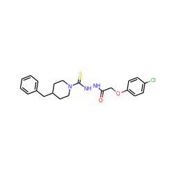 O=C(COc1ccc(Cl)cc1)NNC(=S)N1CCC(Cc2ccccc2)CC1 ZINC000096285261