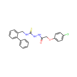 O=C(COc1ccc(Cl)cc1)NNC(=S)NCc1ccccc1-c1ccccc1 ZINC000096285256