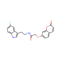 O=C(COc1ccc2ccc(=O)oc2c1)NCCc1c[nH]c2ccc(F)cc12 ZINC000006669717