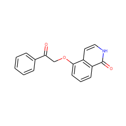 O=C(COc1cccc2c(=O)[nH]ccc12)c1ccccc1 ZINC000036690025