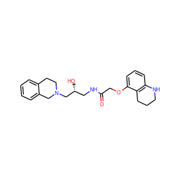 O=C(COc1cccc2c1CCCN2)NC[C@@H](O)CN1CCc2ccccc2C1 ZINC000218921029