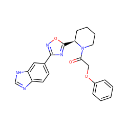 O=C(COc1ccccc1)N1CCCC[C@@H]1c1nc(-c2ccc3nc[nH]c3c2)no1 ZINC000137255909