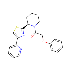 O=C(COc1ccccc1)N1CCCC[C@@H]1c1nc(-c2ccccn2)cs1 ZINC000043201322