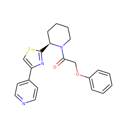 O=C(COc1ccccc1)N1CCCC[C@@H]1c1nc(-c2ccncc2)cs1 ZINC000118595530