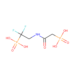 O=C(CP(=O)(O)O)NCC(F)(F)P(=O)(O)O ZINC000013556033