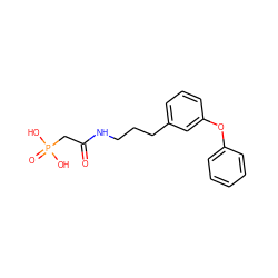 O=C(CP(=O)(O)O)NCCCc1cccc(Oc2ccccc2)c1 ZINC000040955783