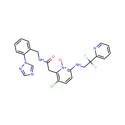 O=C(Cc1c(Cl)ccc(NCC(F)(F)c2ccccn2)[n+]1[O-])NCc1ccccc1-n1cncn1 ZINC000028524242