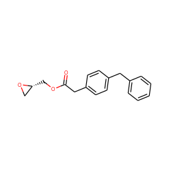 O=C(Cc1ccc(Cc2ccccc2)cc1)OC[C@@H]1CO1 ZINC000084605343