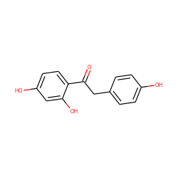 O=C(Cc1ccc(O)cc1)c1ccc(O)cc1O ZINC000000487423