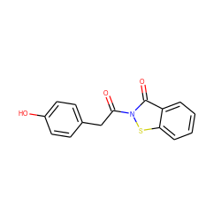 O=C(Cc1ccc(O)cc1)n1sc2ccccc2c1=O ZINC000299820225