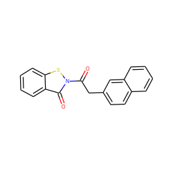 O=C(Cc1ccc2ccccc2c1)n1sc2ccccc2c1=O ZINC000299827933