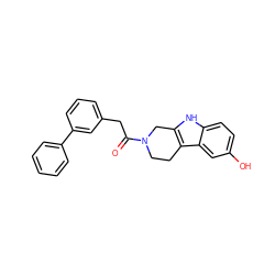 O=C(Cc1cccc(-c2ccccc2)c1)N1CCc2c([nH]c3ccc(O)cc23)C1 ZINC000095596832