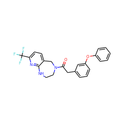 O=C(Cc1cccc(Oc2ccccc2)c1)N1CCNc2nc(C(F)(F)F)ccc2C1 ZINC000103266033