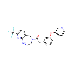 O=C(Cc1cccc(Oc2cccnc2)c1)N1CCNc2nc(C(F)(F)F)ccc2C1 ZINC000103265956