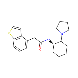 O=C(Cc1cccc2sccc12)N[C@@H]1CCCC[C@H]1N1CCCC1 ZINC000029388733
