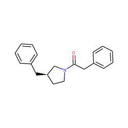 O=C(Cc1ccccc1)N1CC[C@@H](Cc2ccccc2)C1 ZINC000029226123