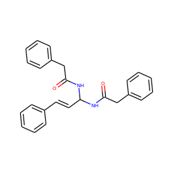 O=C(Cc1ccccc1)NC(/C=C/c1ccccc1)NC(=O)Cc1ccccc1 ZINC000095576284