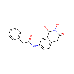 O=C(Cc1ccccc1)Nc1ccc2c(c1)C(=O)N(O)C(=O)C2 ZINC000040860610